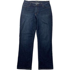 Lee 6 8 Jeans 31" X 30" Relaxed Fit Straight Dark Wash MOM